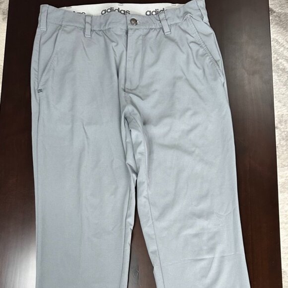 Men's Adidas Stretch Flat Front Golf Pant Grey - 30 - Picture 1 of 3